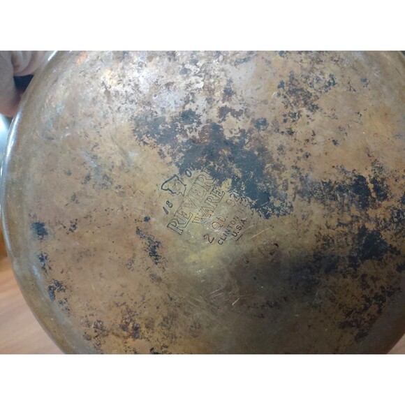 Vintage Revere Ware Sauce Pan Pot 2 QT Copper Bottom USA W/Lid - Picture 7 of 7